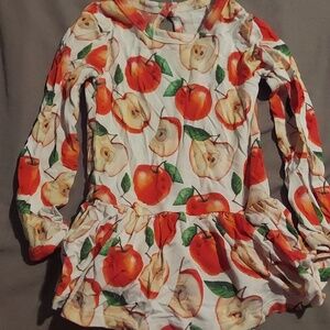 Little bum bums apple ruffle bottom snap dress